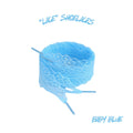 Baby Blue "Lace" Gorgeous Flat 25mm Wide Shoelaces We Ship from The USA!!!