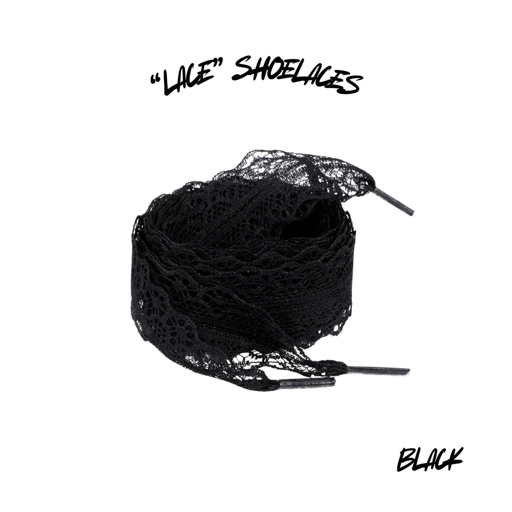 Lace Elegant Flat 25mm Shoelaces Now Available In Pink Blue Black White Cream Ships from USA