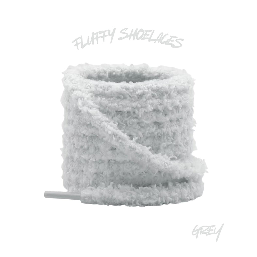 Fluffy Flat 18mm Chunky Cute 55 Inch Shoelaces Baby Pink Grey Moss Lavender Mint Ships from USA