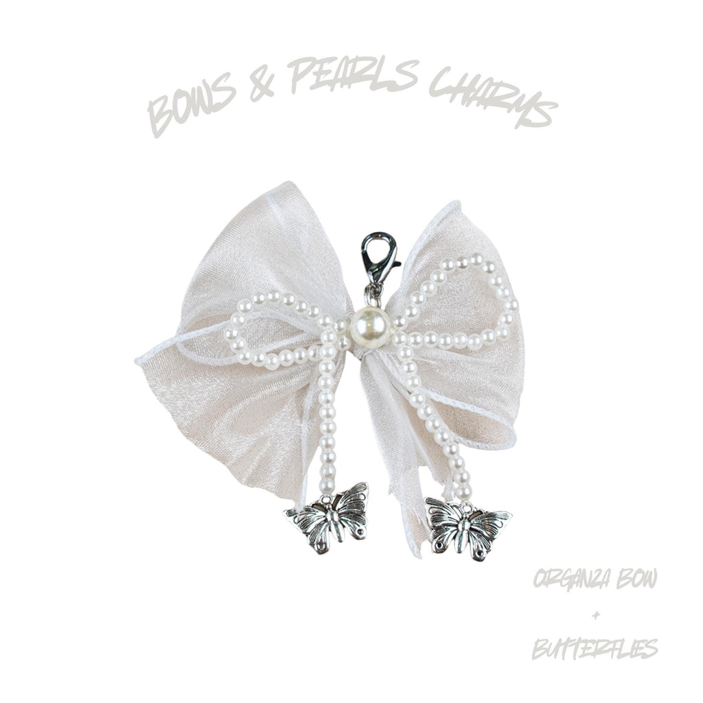 Bow And Pearls Shoe Chains 2025 Pearls Hears Butterflies Jewelry Charms For Shoes Ships from USA