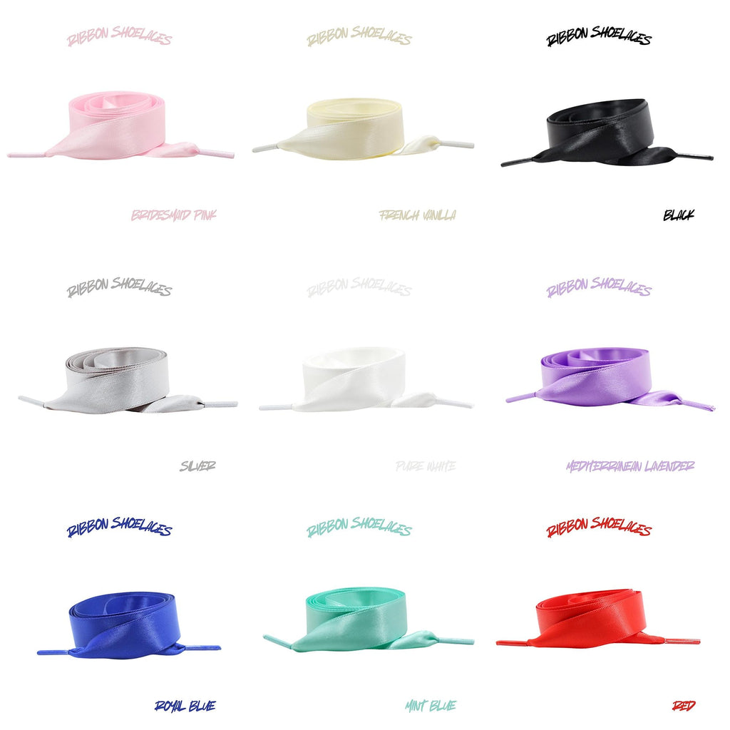 Flat Ribbon 20mm Wide Satin Shoelaces New 2025 Vibrant Gorgeous Laces Ships from USA