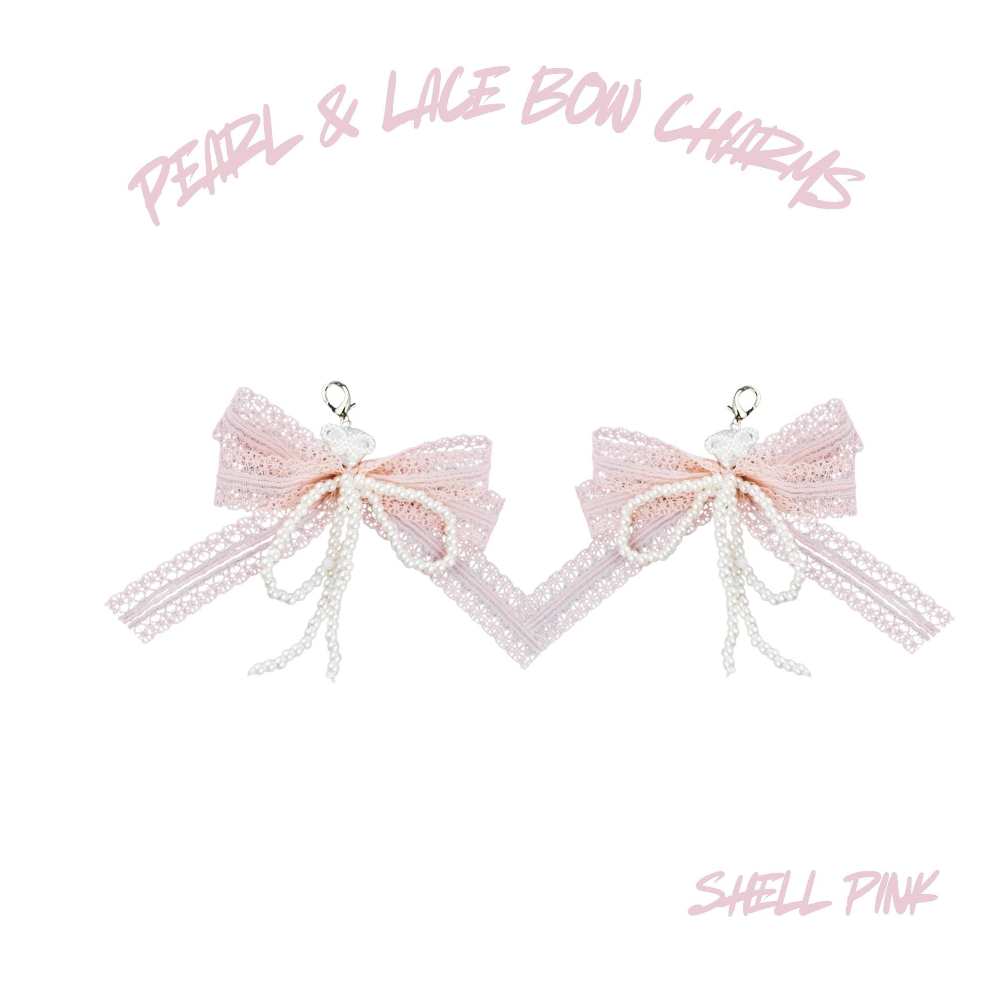 Pearl & Lace Bow Shoe Charms New 2025 Pearls Jewelry Charms For Shoes Ships from USA