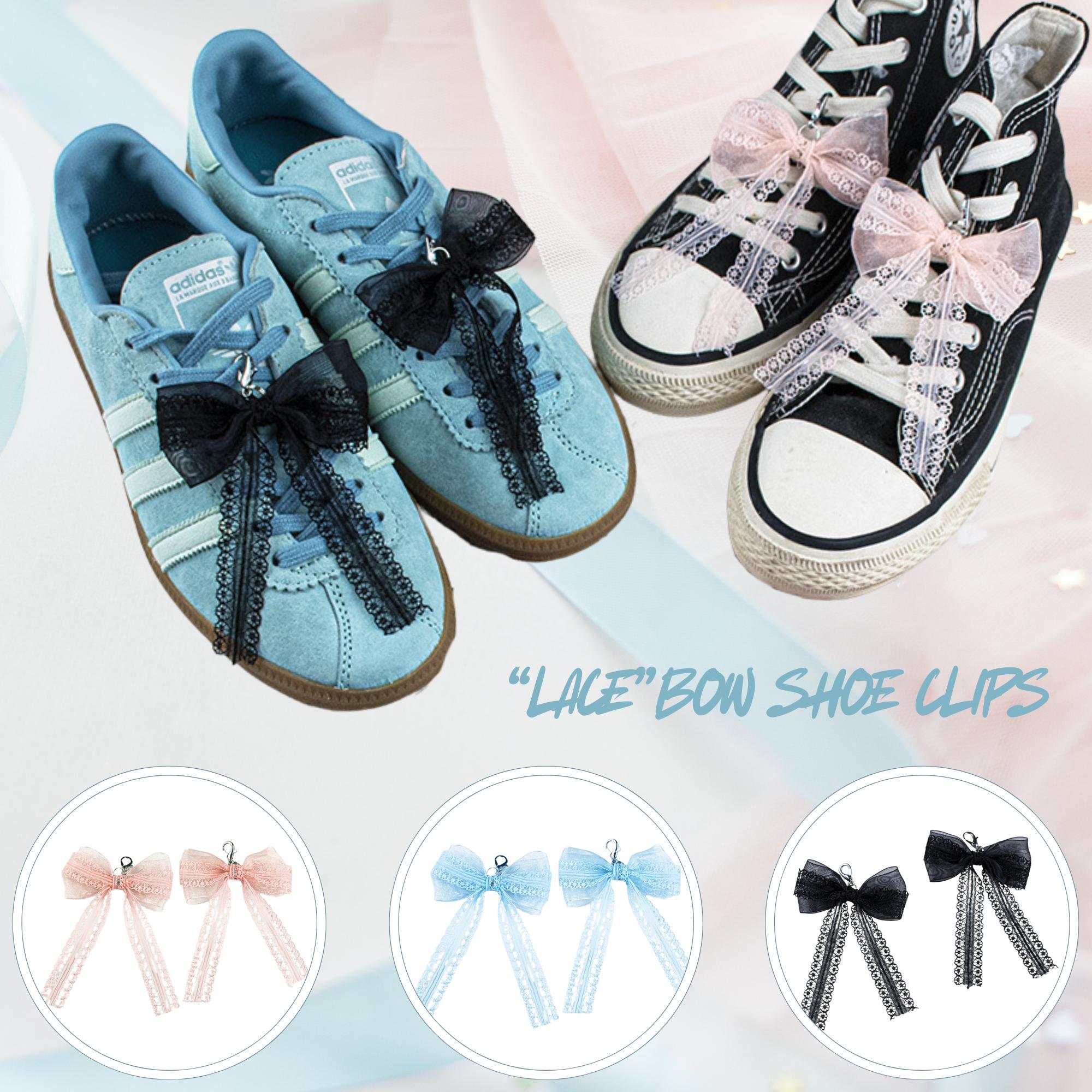 Lace Bow Shoe Clips Beautiful Jewelry 2025 Charm For Shoes Ships from USA