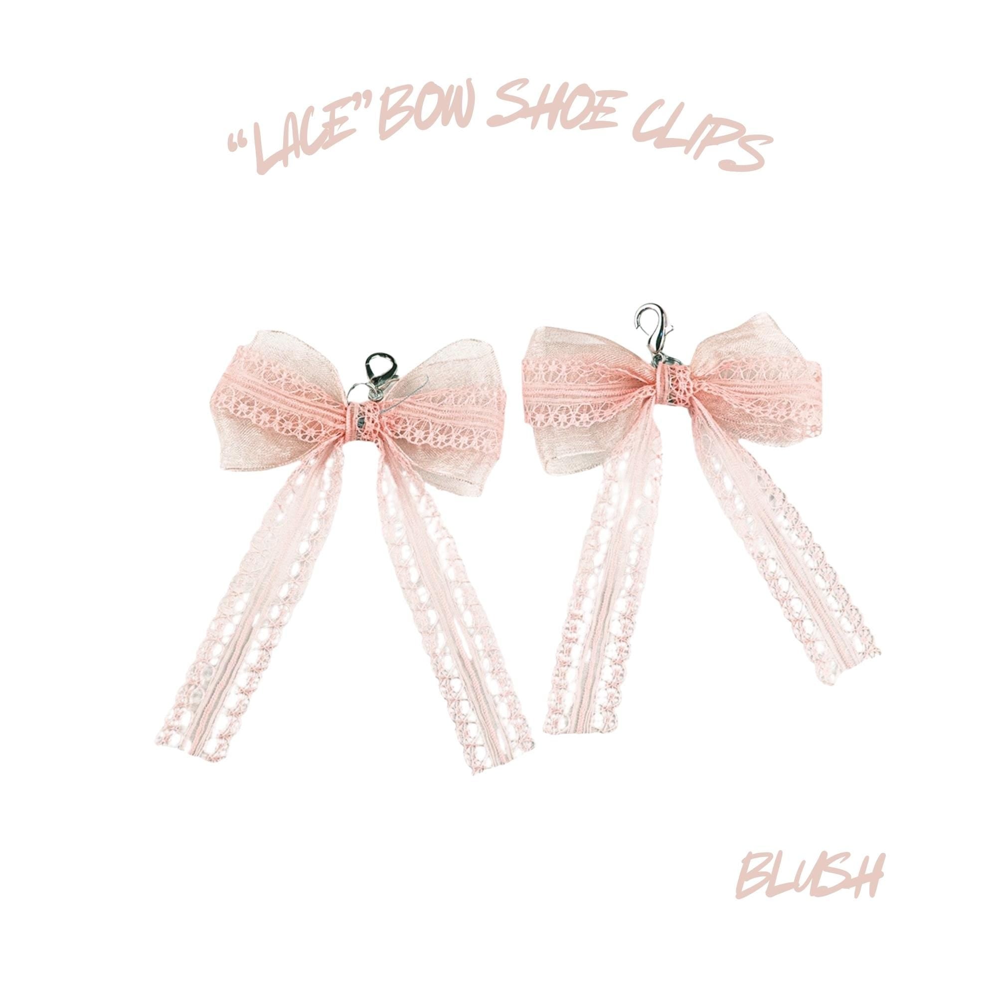 Lace Bow Shoe Clips Beautiful Jewelry 2025 Charm For Shoes Ships from USA