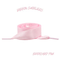Bridesmaid Pink Flat Ribbon 20mm Wide Satin Shoelaces New 2025 Vibrant Gorgeous Laces Ships from USA