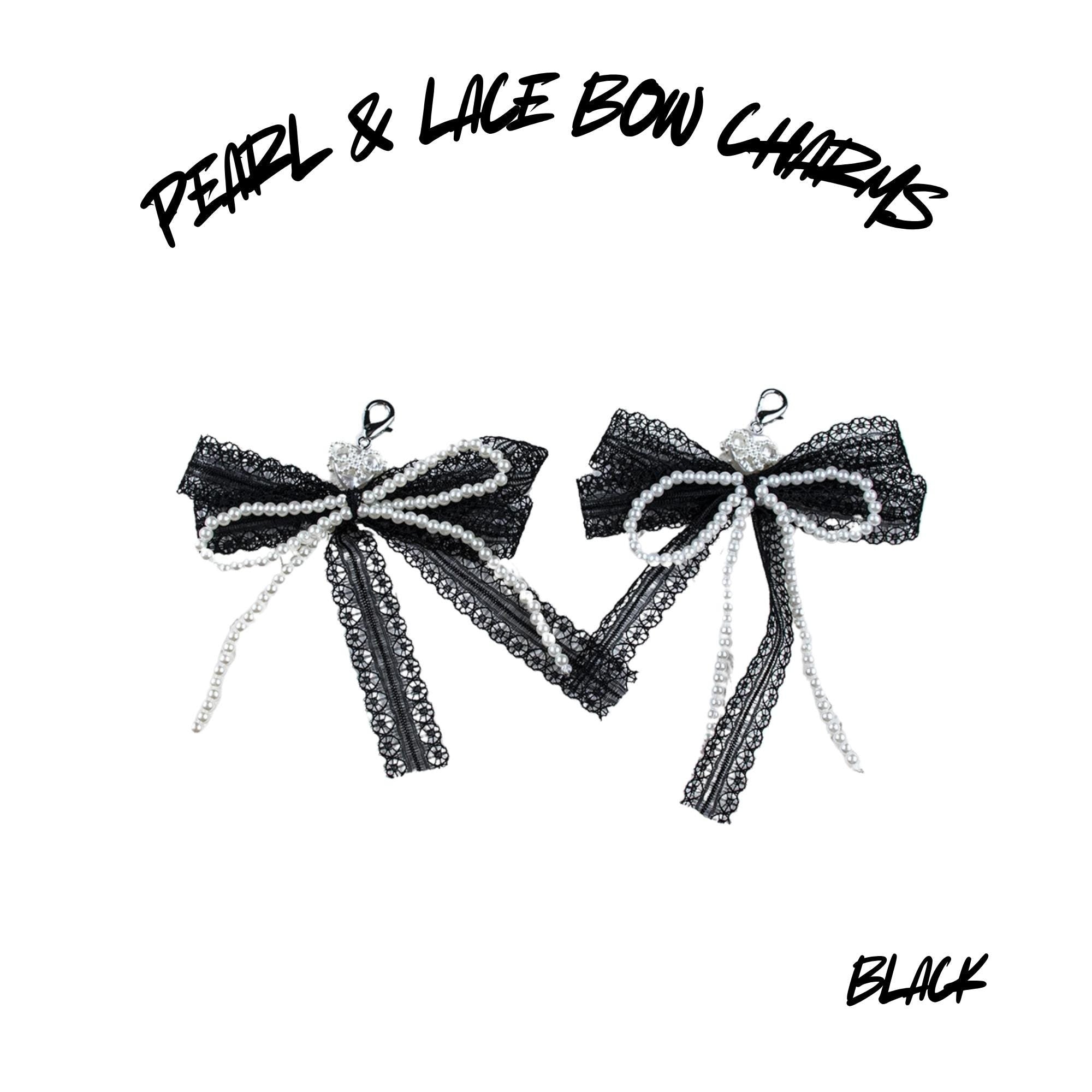 Pearl & Lace Bow Shoe Charms New 2025 Pearls Jewelry Charms For Shoes Ships from USA